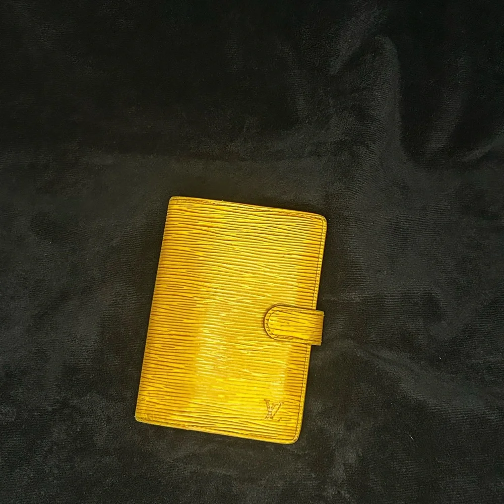 Louis Vuitton Yellow Epi Leather Home Office Planner